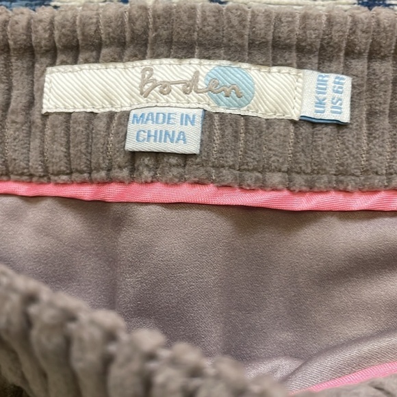 Boden Wide Wale Corduroy Knee Length Preppy Skirt - Picture 4 of 12